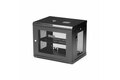 folie 1 von 6, vergrößern, 2-pfosten 9he wand netzwerkschrank, 19" wand server rack für data / it geräte, kleines abschließbares rack