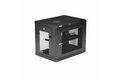 folie 2 von 6, vergrößern, 2-pfosten 9he wand netzwerkschrank, 19" wand server rack für data / it geräte, kleines abschließbares rack