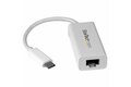 folie 1 von 3, vergrößern, usb-c auf gigabit ethernet adapter - weiß - thunderbolt 3 kompatibel - windows & mac - rj45 lan netzwerkkonverter (us1gc30w)