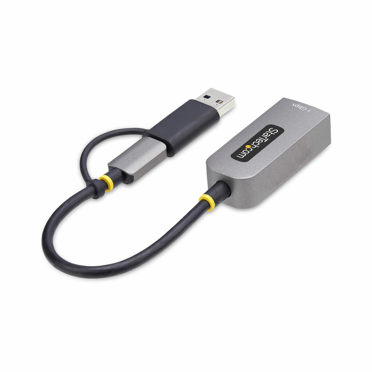 folie 3 von 8, vergrößern, usb-c ethernet adapter mit usb-a dongle, usb gigabit adapter