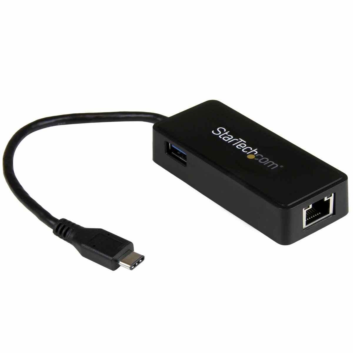 CABLING® USB3.1 Type-C vers RJ45 Ethernet LAN Gigabit adaptateur avec 3  Port USB 3.0 Hub pour MacBook - Blanc