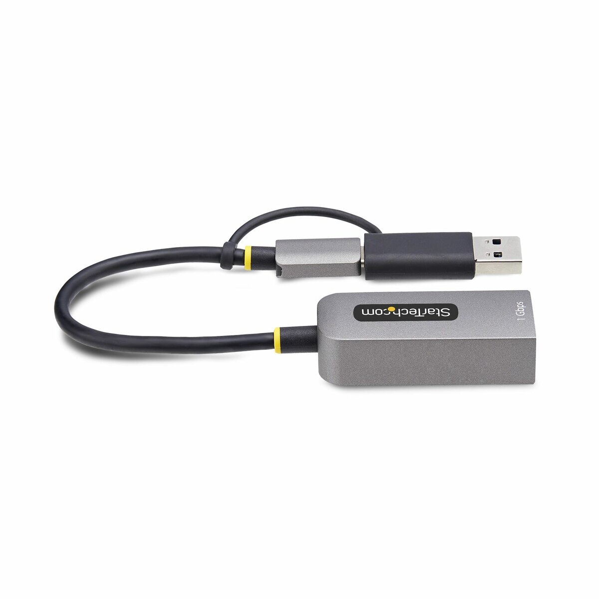 folie 5 von 8, vergrößern, usb-c ethernet adapter mit usb-a dongle, usb gigabit adapter