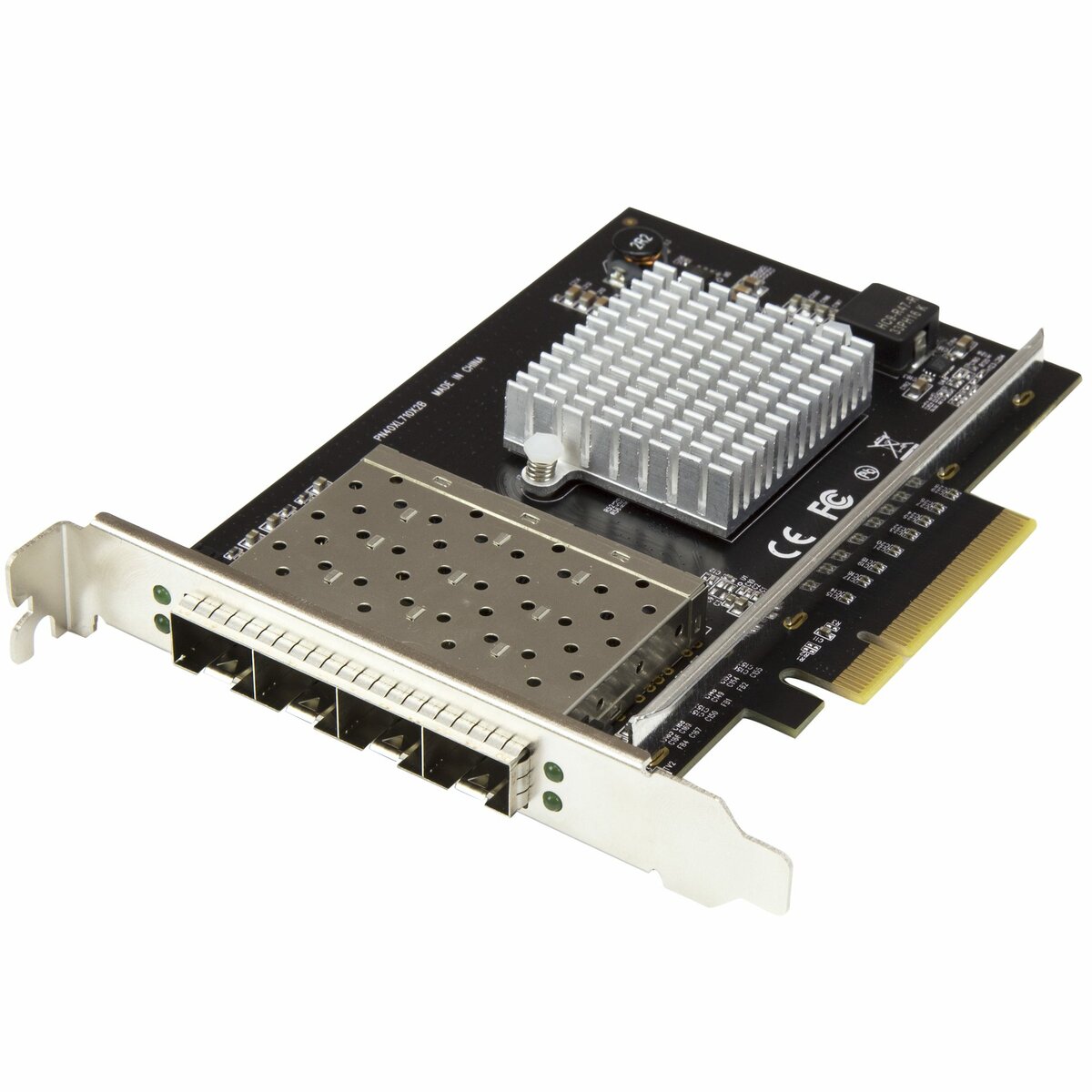 folie 1 von 4, vergrößern, quad port 10g sfp+ netzwerkkarte - intel xl710 open sfp+ converged adapter - pcie 10 gigabit ethernet server nic - 10gbe lwl lan karte - dell poweredge hpe proliant (pex10gsfp4i)
