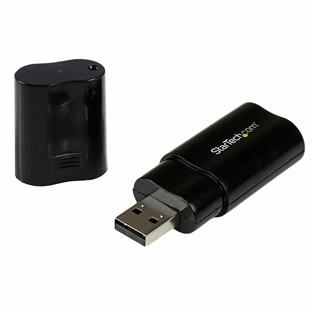 lounge Orator Relativitetsteori StarTech.com USB Sound Card - 3.5mm Audio Adapter - External Sound Card -  Black - External Sound Card (ICUSBAUDIOB) - sound card