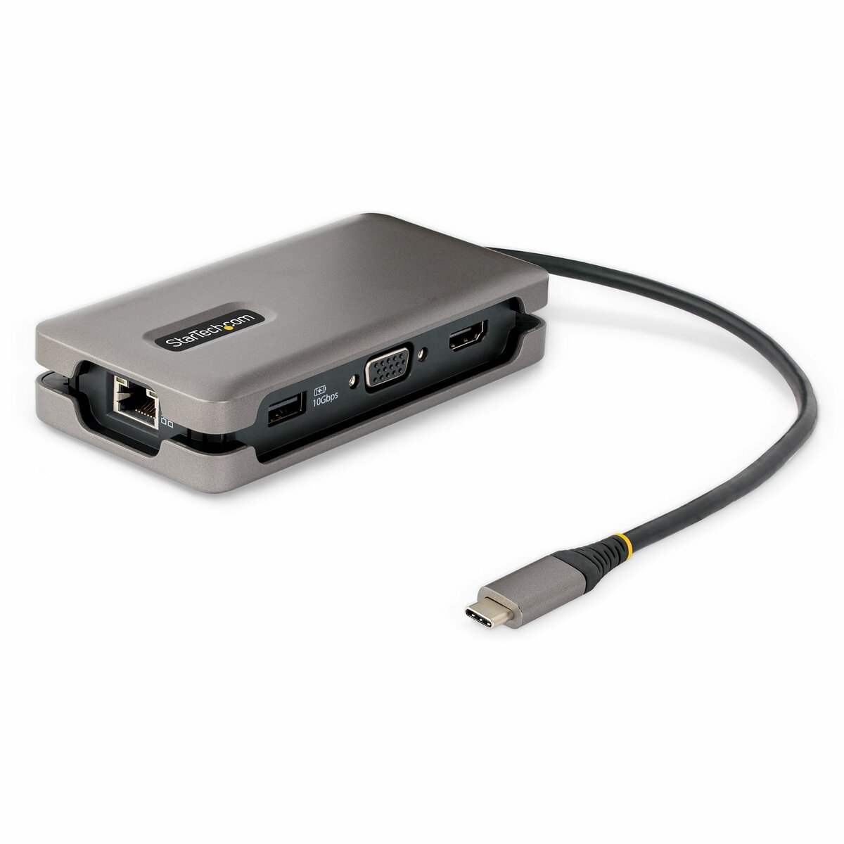 USB C to HDMI VGA Adapter, 4K UHD Video Converter, 4-in-1 USB Type-C Hub,  USB 3.0 Data Port, PD 60W Charging 