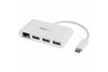 folie 1 von 3, vergrößern, 3 port usb 3.0 hub plus gigabit ethernet - usb-c - 5gbit/s - weiß - usb hub with gbe - usb c hub - usb typ-c hub - usb 3 hub (hb30c3a1gea)