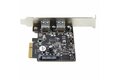 folie 4 von 4, vergrößern, 2-port usb pcie adapter - 10gbit/s pro port - usb 3.2 gen 2 typ-a pci express 3.0 x2 host controller erweiterungskarte - add-on karte - full/low profile - windows&linux (pexusb312a3)