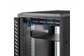 folie 2 von 5, vergrößern, 2 he 19 zoll fachboden für netzwerkschrank - freitragendes serverschrank boden/rack ablage - heavy duty rackablage - belastbarkeit 20 kg - 16" tiefes ablagefach, schwarz (cabshelf)
