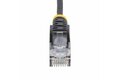 slide {0} of {1}, zoom in, 25cm Black Slim CAT6 Cable
