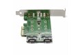folie 2 von 4, vergrößern, 3 port m.2 ssd (ngff) adapterkarte - 1x pcie (nvme) m.2, 2x sata iii m.2 - pcie 3.0 - pci express 3.0 m.2 ngff karte (pexm2sat32n1)