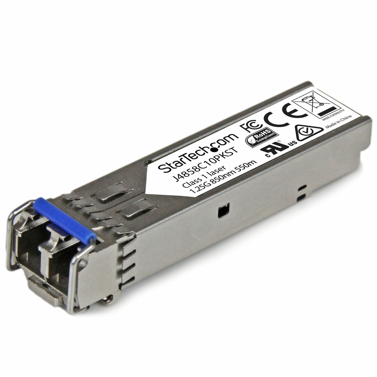 folie 1 von 5, vergrößern, gigabit lwl sfp transceiver modul - hp j4859c kompatibel - sm/mm lc mit ddm - 10km / 550m - 1000base-lx - 10er pack (j4859c10pkst)