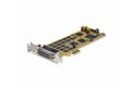 folie 2 von 7, vergrößern, pci express serielle karte - 16 db9 rs232 ports - niedrig + vollprofil - serieller adapter mit mehreren ports - pcie serielle karte