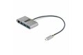 folie 1 von 5, vergrößern, 3-port usb-c hub mit ethernet - 3x usb-a - gigabit ethernet - multi usb 3.0 5 gbit/s - thunderbolt 3 adapter/reiseadapter - 30cm kabel - usb-c auf usb-a splitter/verteiler (hb30c3a1gea2)