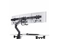 slide {0} of {1}, zoom in, Crossbar Triple Monitor Desk Mount, VESA 75x75/100x100