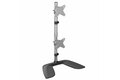folie 1 von 3, vergrößern, vertikaler doppelmonitorständer, ergonomische tischhalterung für zwei displays, freistehende universal-monitorhalterung, höhenverstellbar, für bis zu zwei 27" oder 34" ultrawide (8kg) vesa monitore