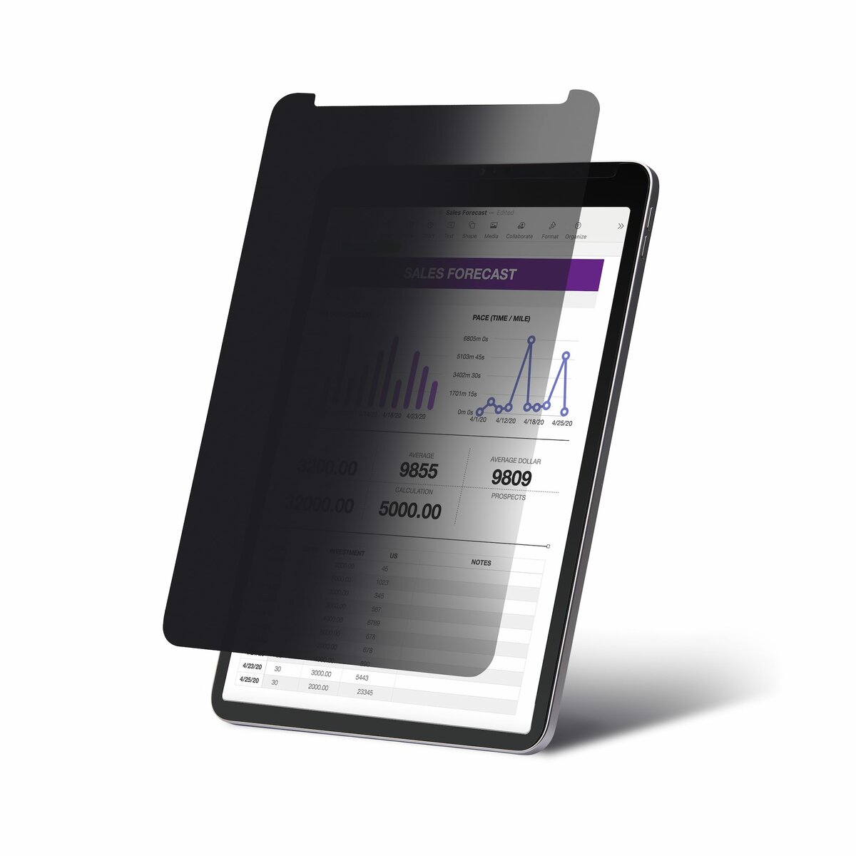 folie 1 von 7, vergrößern, 4-wege blickschutz für 11-zoll ipad pro, hoch-/querformat