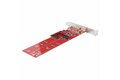 folie 2 von 10, vergrößern, dual m 2 pcie adapterkarte, pcie x8/ x16 auf dual ahci oder nvme m.2 ssds, pci express 4.0, 7,8gb/s pro laufwerk, bifurkation erforderlich - windows/linux kompatibel (dual-m2-pcie-card-b)