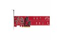 folie 5 von 10, vergrößern, dual m 2 pcie adapterkarte, pcie x8/ x16 auf dual ahci oder nvme m.2 ssds, pci express 4.0, 7,8gb/s pro laufwerk, bifurkation erforderlich - windows/linux kompatibel (dual-m2-pcie-card-b)