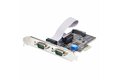 folie 1 von 7, vergrößern, 2-port serielle pcie karte, quad-port pci express zu rs232/rs422/rs485 db9 serielle karte, standard/niedrigrofil halterungen, 16c1050 uart, esd schutz, windows/linux (2s232422485-pc-card)