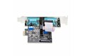 folie 4 von 7, vergrößern, 2-port serielle pcie karte, quad-port pci express zu rs232/rs422/rs485 db9 serielle karte, standard/niedrigrofil halterungen, 16c1050 uart, esd schutz, windows/linux (2s232422485-pc-card)