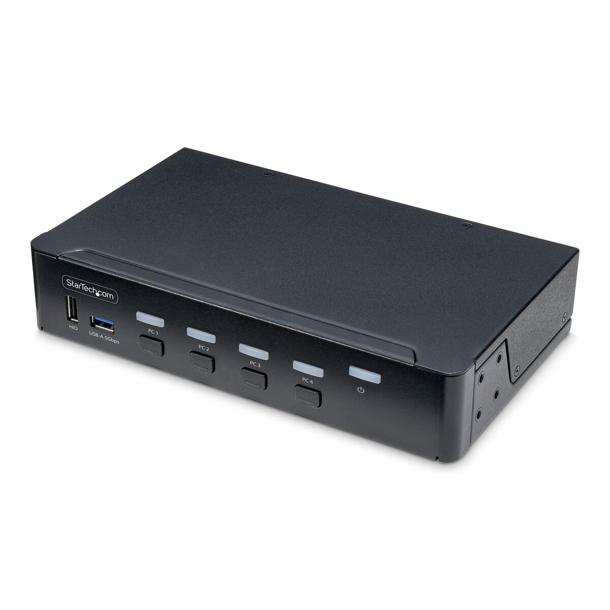 folie 1 von 5, vergrößern, 4-port displayport kvm switch/umschalter, 4k60hz,taa-konform
