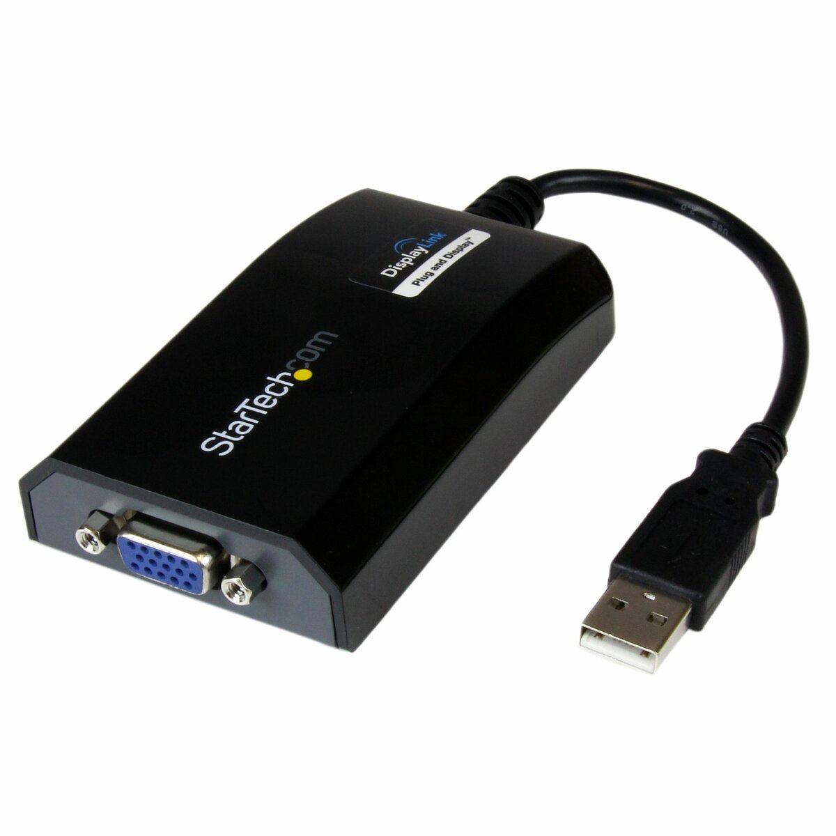 StarTech.com USB to - 1920x1200 - External Video & Graphics Card - Dual Monitor - Supports Mac & Windows and Mirror & Extend Mode (USB2VGAPRO2) - external video adapter - DL-195 - 16 MB - black