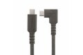 folie 2 von 9, vergrößern, 2 m usb-c kabel gewinkelt, usb 3.2 gen 1 (5 gbit/s), usb c auf usb c datenkabel/monitor/ docking station kabel, 4k 60hz dp alt mode, ladekabel 100w, 90 grad winkelstecker (rusb315cc2mbr)
