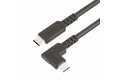 folie 1 von 9, vergrößern, 2 m usb-c kabel gewinkelt, usb 3.2 gen 1 (5 gbit/s), usb c auf usb c datenkabel/monitor/ docking station kabel, 4k 60hz dp alt mode, ladekabel 100w, 90 grad winkelstecker (rusb315cc2mbr)