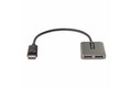 folie 3 von 8, vergrößern, 2-port multi-monitor displayport adapter, dp auf 2x displayport 1.4 splitter, dual 5k 60hz computer mst hub, extra langes integriertes kabel, nur windows (mst14dp122dp)