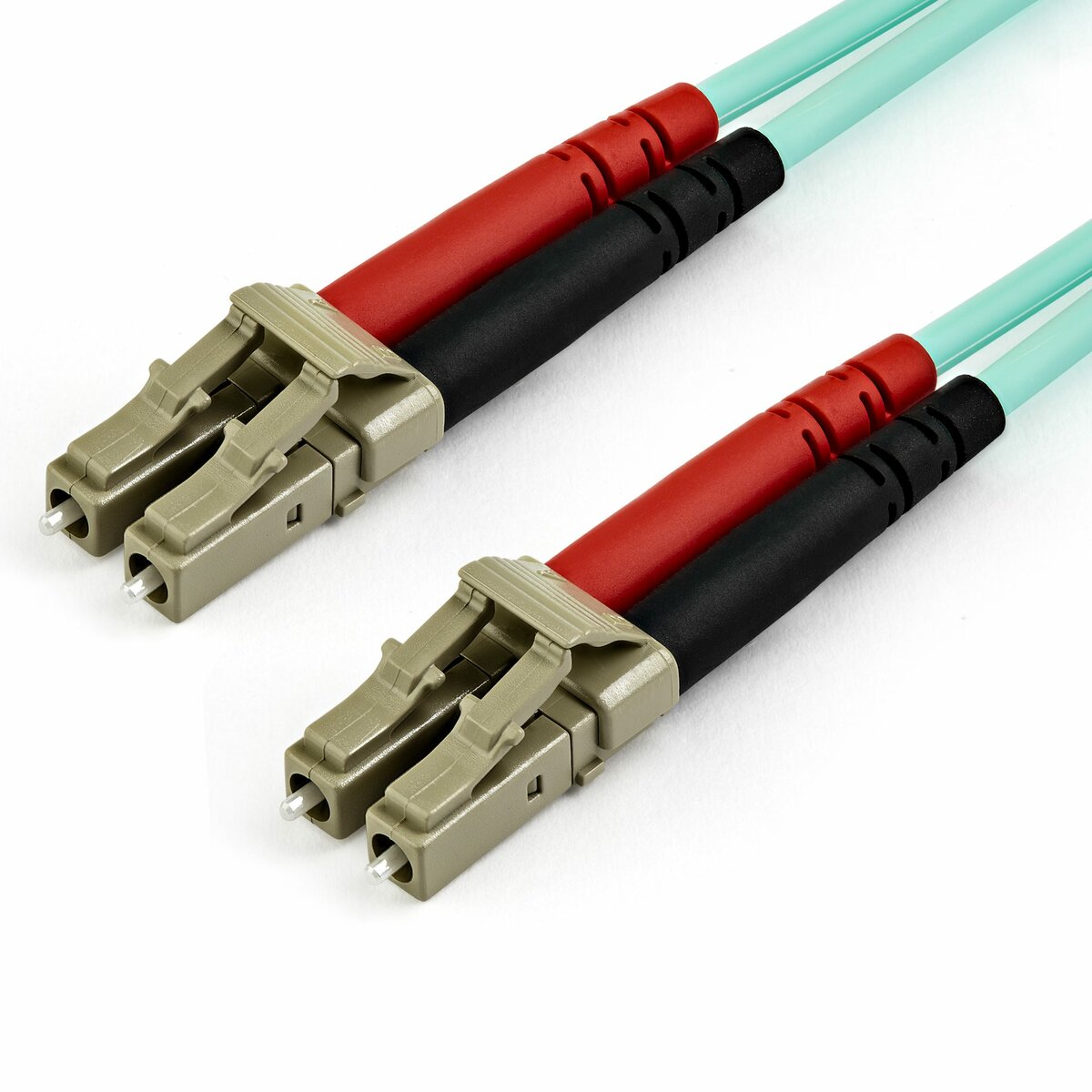folie 1 von 4, vergrößern, 7 m om3 lwl patchkabel - zipcord multimode-glasfaserkabel lc/upc auf lc/upc - vollduplex 50/125µm sfp/optisches kabel - 100g optical lichtleiterkabel - lszh lichtwellenleiter (a50fblclc7)