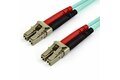 folie 1 von 4, vergrößern, 7 m om3 lwl patchkabel - zipcord multimode-glasfaserkabel lc/upc auf lc/upc - vollduplex 50/125µm sfp/optisches kabel - 100g optical lichtleiterkabel - lszh lichtwellenleiter (a50fblclc7)