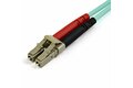 folie 2 von 4, vergrößern, 7 m om3 lwl patchkabel - zipcord multimode-glasfaserkabel lc/upc auf lc/upc - vollduplex 50/125µm sfp/optisches kabel - 100g optical lichtleiterkabel - lszh lichtwellenleiter (a50fblclc7)