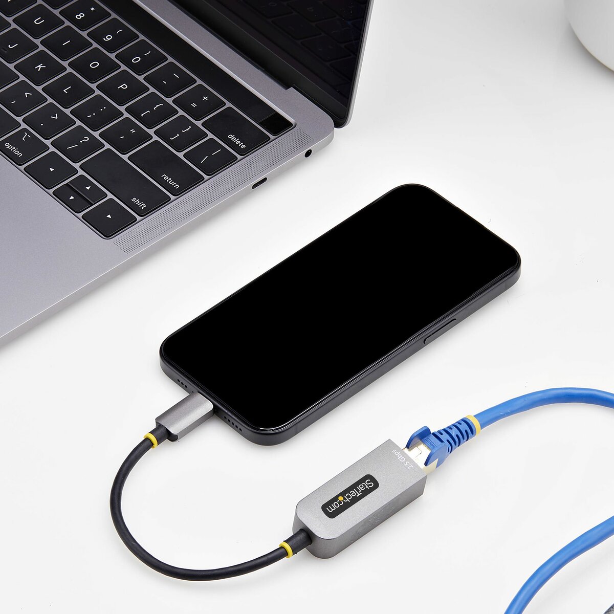 folie 7 von 8, vergrößern, 2.5gb usb c ethernet adapter, usb-c lan-rj45 netzwerkadapter