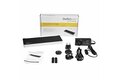 folie 7 von 7, vergrößern, drei monitor usb 3.0 docking station mit 2x 4k displayport & hdmi, 5x usb-a hub (1x fast-charge), 3,5 mm audio, gbe - usb typ a universelles laptop dock, macos / windows (usb3dockh2dp)