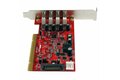 folie 4 von 4, vergrößern, 4 port usb 3.0 (5 gbit/s) pci schnittstellenkarte - pci superspeed usb 3.0 controller karte - 2 x usb3.0 (buchse) je 1x sata/sp4 intern (pciusb3s4)