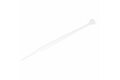 folie 1 von 5, vergrößern, kabelbinder 100x2 mm - selbstsichernde nylon-kabelbinder mit gebogener spitze, bündeldurchmesser bis zum 22 mm , 8 kg zugfestigkeit, 94v-2/ul, 100 stück - weiß (cbmzt4n)