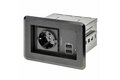 folie 1 von 6, vergrößern, tischanschlussfeld mit einbausteckdose ( mit 2x usb-anschlüssen, 1x schuko, versenkbare steckdose, tischtank) (kitbzpoweu)