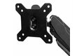 folie 4 von 9, vergrößern, schreibtischhalterung für zwei monitore mit usb & audio, schreibtischklemme vesa-halterung für bis zu 32" (8kg) bildschirme, ergonomischer, voll beweglicher doppelmonitorarm - schwarz