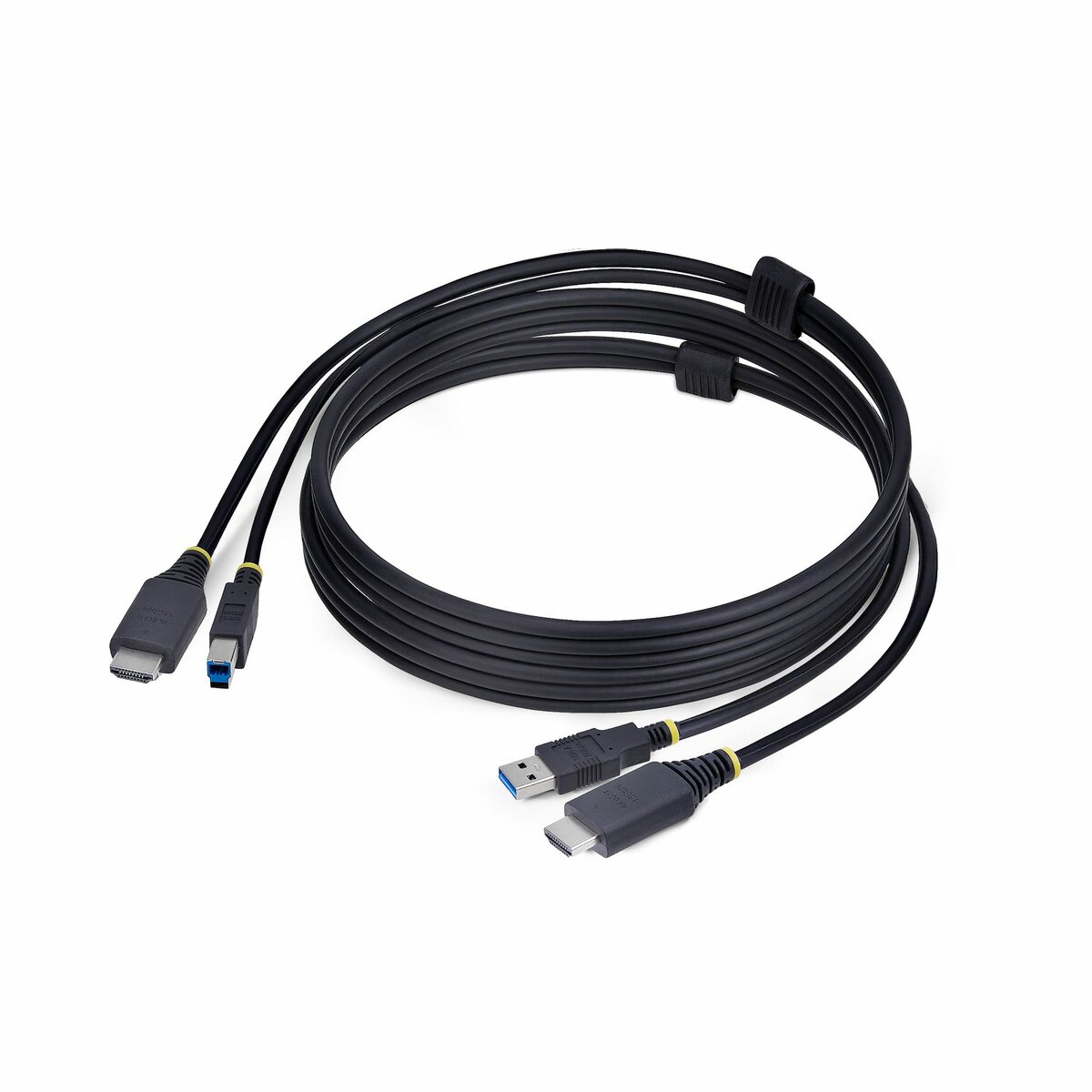 folie 1 von 4, vergrößern, 1,8m hdmi und usb kvm kabel, 4k 60hz, kombikabel für kvm