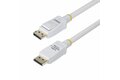 slide {0} of {1}, zoom in, 10ft White VESA Certified DisplayPort 1.2 Cable with Latches