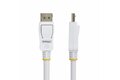 slide {0} of {1}, zoom in, 10ft White VESA Certified DisplayPort 1.2 Cable with Latches