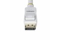 slide {0} of {1}, zoom in, 10ft White VESA Certified DisplayPort 1.2 Cable with Latches