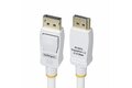 slide {0} of {1}, zoom in, 10ft White VESA Certified DisplayPort 1.2 Cable with Latches