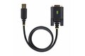 folie 6 von 8, vergrößern, 3m usb auf seriell adapter, com-retention, ftdi, usb-a zu db9 kabel, usb rs232, wechselbare schrauben/muttern (1p10ffc-usb-serial)