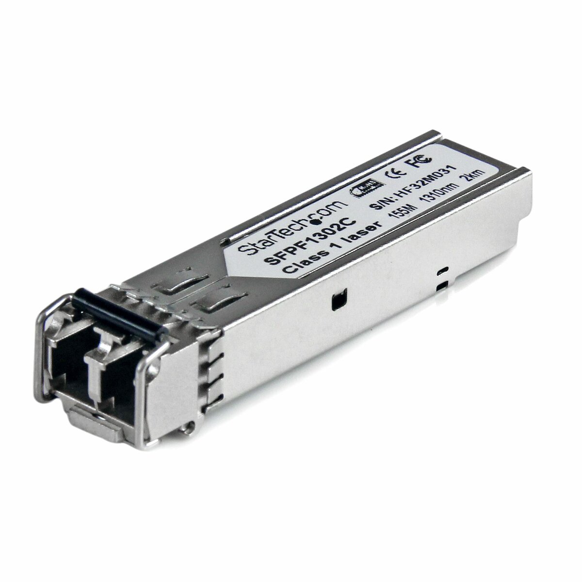 folie 1 von 4, vergrößern, cisco kompatibles 100mbit/s sfp transceiver modul mm lc - mini-gbic bis 2km - lwl / glasfaser transceiver mit ddm 1310nm (sfpf1302c)