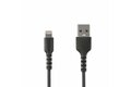 folie 1 von 5, vergrößern, 1m usb-a auf lightning-kabel - hochbelastbare, robuste aramidfaser - lade-/synchronisationskabel - apple mfi-zertifiziert ipad/iphone 12 - schwarz (rusbltmm1mb)