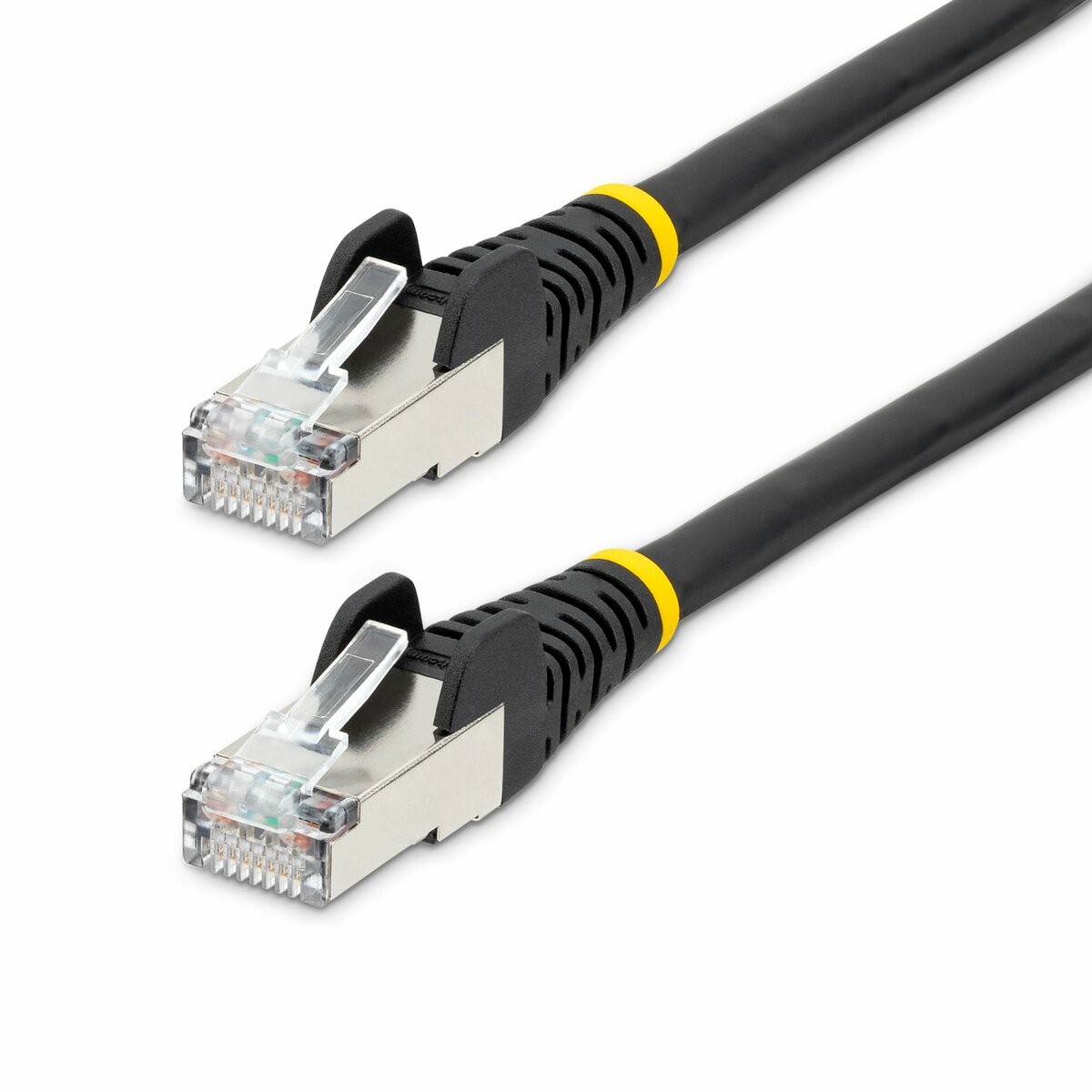 folie 1 von 5, vergrößern, 7,5m cat6a kabel - lszh-raucharm, halogenfrei - 10gigabit rj45 lan kabel - sftp patchkabel - schwarz - cat6a verlegekabel - geschirmtes netzwerkkabel/ethernet kabel (nlbk-750-cat6a-patch)