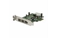 folie 1 von 3, vergrößern, 3 port 800+400 firewire pci express schnittstellen low profile combo karte - pcie 3 port firewire card - pci-e 1 x firewire 400 1394a 2 x firewire 800 1394b (pex1394b3lp)