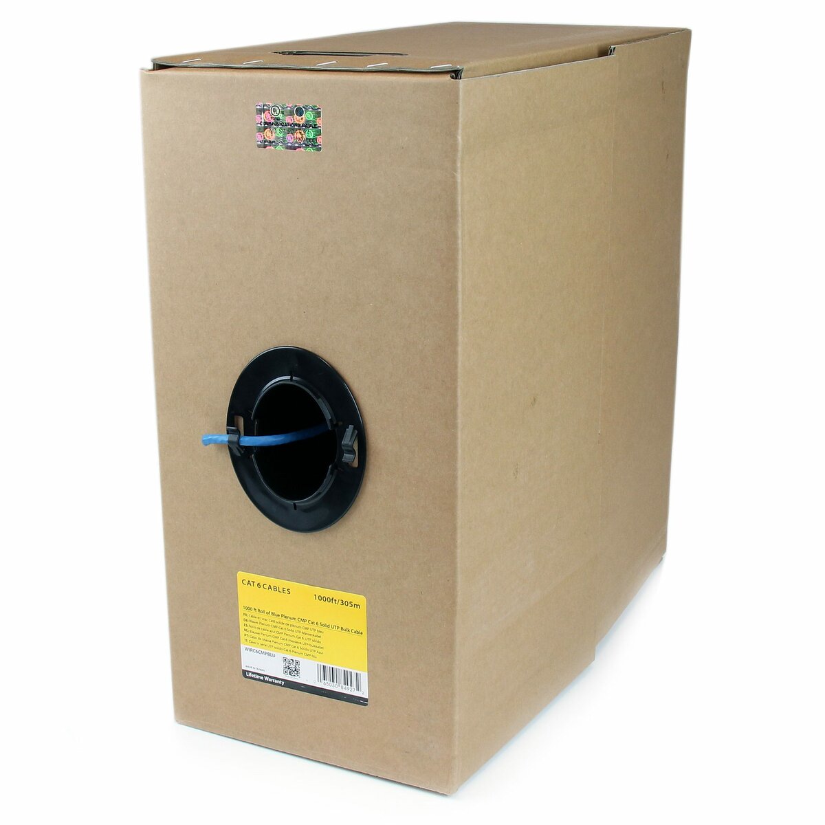 StarTech.com Bulk Cat 6 Ethernet Cable - 1000 ft. - Solid - CMP/FT6 ...