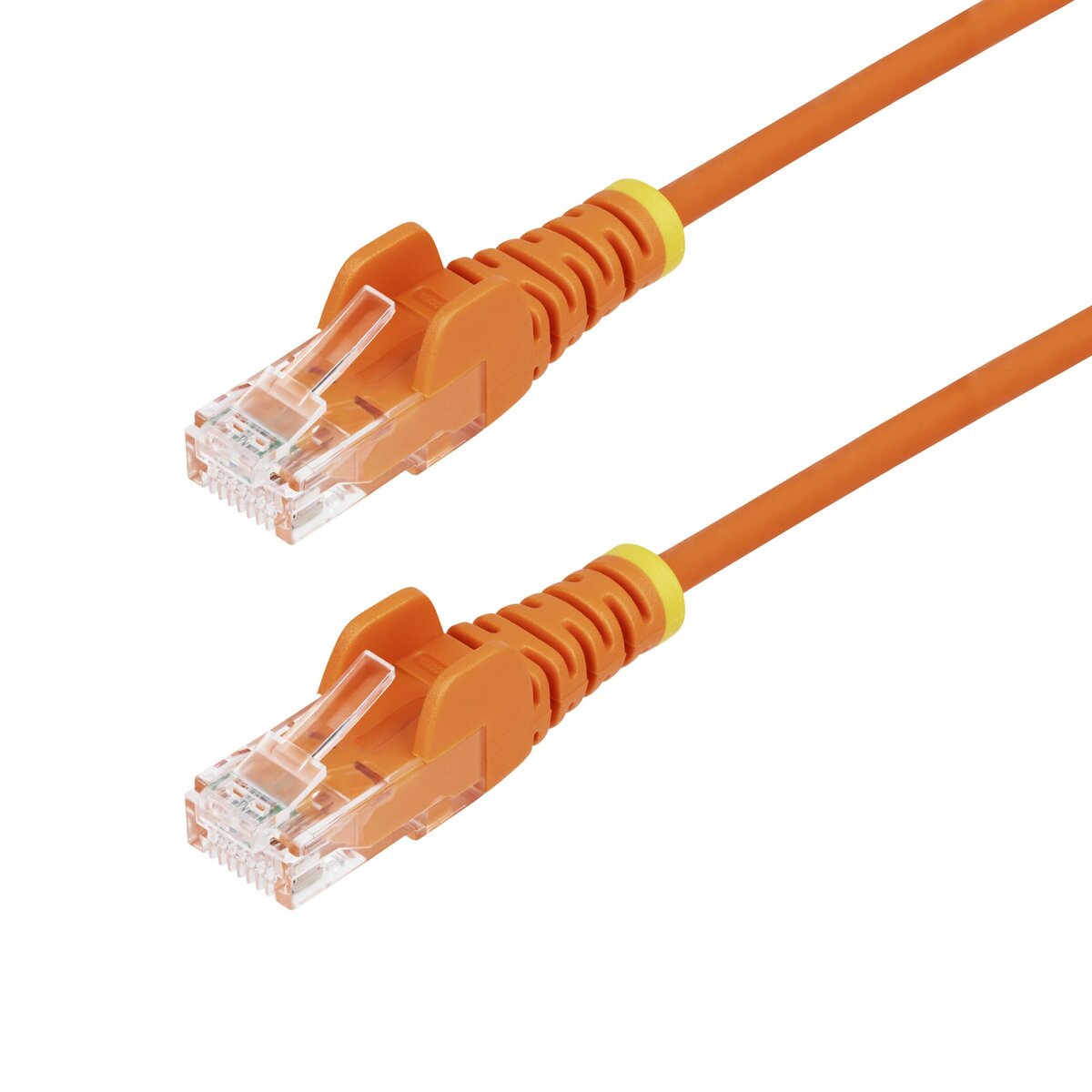 folie 1 von 5, vergrößern, 2m orange dünnes cat6-ethernet-kabel, snagless, lszh